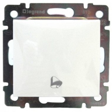 Фотография товара 'Legrand Выключатель без фиксации с символом звонка 10A 250В Valena 774216'