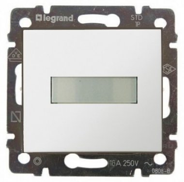 Фотография товара 'Legrand Выключатель без фиксации с подсветкой с держателем этикетки 10A 12В Valena 774217'