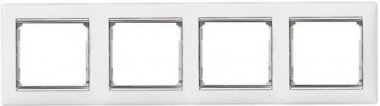 Фотография товара 'Legrand Рамка - Valena - 4 постовая горизонтальный монтаж 770494'