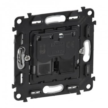 Фотография товара 'Legrand Механизм информационной розетки 1хRJ11 + 1хRJ45, категория 6, UTP 753032'