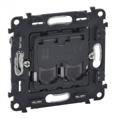 Фотография товара 'Legrand Механизм телефонной розетки 2хRJ11, без лицевой панели, Valena InMatic 753039'