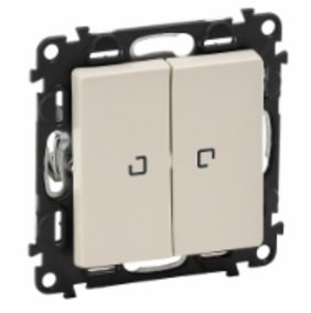 Фотография товара 'Legrand Модуль 2-клавишного выключателя с подсветкой Valena Life 752528'