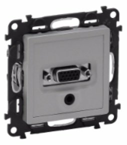 Фотография товара 'Legrand Механизм розетки аудио/видео Valena Life HD15/гнездо Jack 3,5мм 753370'