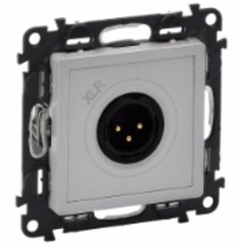 Фотография товара 'Legrand Аудиорозетка Valena Life с 3-контактной вилкой XLR с лицевой панелью 753374'