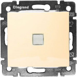 Фотография товара 'Legrand Переключатель промежуточный, 1-клавишный 10АХ, 250В Valena 774348'