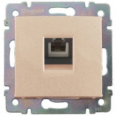Фотография товара 'Legrand Модуль розетки телефонной 1хRJ11, 4 контакта, Valena 774338'