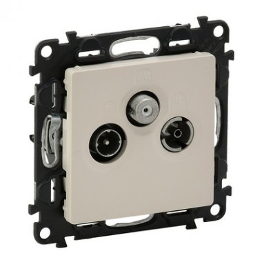 Фотография товара 'Legrand VLN Розет TV-SAT звезда 1-кабель 753057'