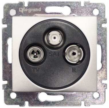 Фотография товара 'Legrand Модуль розетки TV-R-SAT оконечной, 10дБ, Valena 770136'