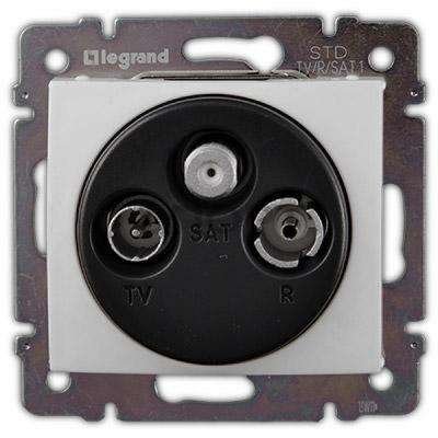 Фотография товара 'Legrand Розетка TV-FM VALENA CLASSIC, проходная 774435'