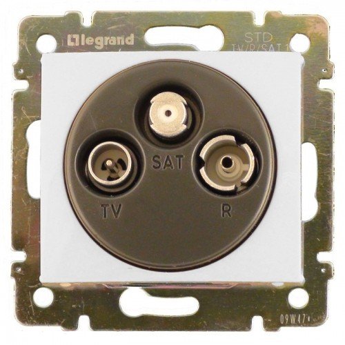 Фотография товара 'Legrand Розетка TV-FM-SAT VALENA CLASSIC, оконечная 774436'