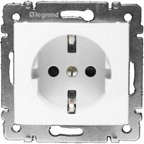 Фотография товара 'Legrand Розетка VALENA CLASSIC, скрытый монтаж, с заземлением 774421'
