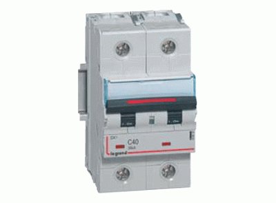 Фотография товара 'Legrand Автоматический выключатель, серия DX3, С3A, 30kA, 2-полюсный 409197'