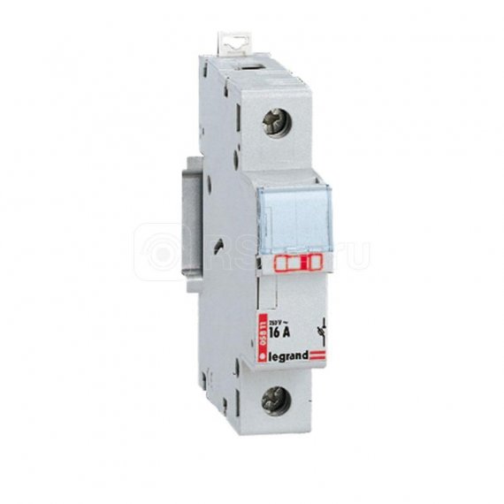 Фотография товара 'Legrand Разъединитель-держатель предохранителей - 1П - бытовые предохранители - 20 А 005812'