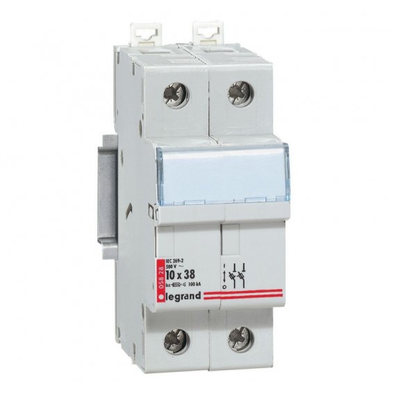 Фотография товара 'Legrand Держатель плавких вставок 2П 10х38 500В 005828'
