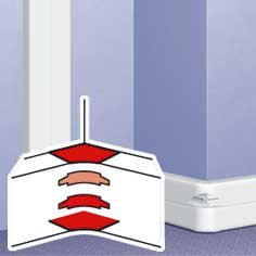 Фотография товара 'Legrand Угол внутренний переменный от 80° до 100° - для кабель-каналов DLP 010658'