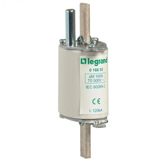 Фотография товара 'Legrand Предохранитель типа aM - размер 0 - с бойком - 160 A 016655'