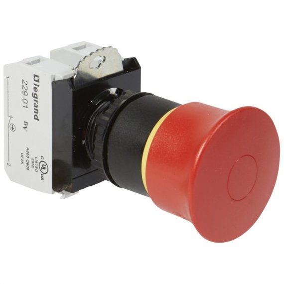 Фотография товара 'Legrand Кнопка с грибовидным толкателем 40 - Osmoz - в сборе - EN 418 023725'