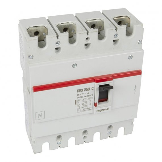Фотография товара 'Legrand Выключатель автоматический Drx250 фиксированный 175A 027108'