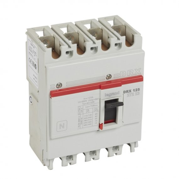 Фотография товара 'Legrand Выключатель автоматический DRX125 термомагнитный 125A 027223'