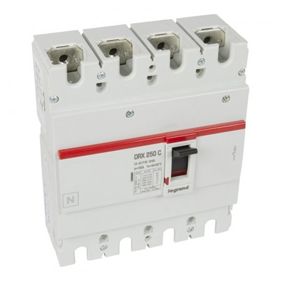 Фотография товара 'Legrand Выключатель автоматический DRX250 термомагнитный 160A 027229'