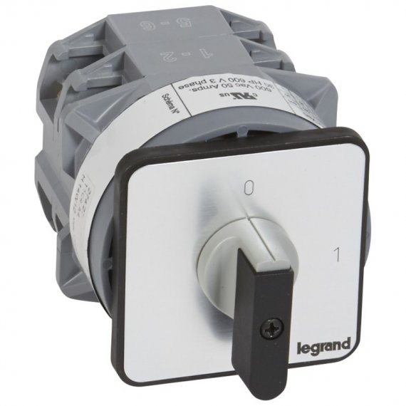 Фотография товара 'Legrand Выключатель - положение вкл/откл - PR 40 - 4П - 4 контакта - крепление на дверце 027423'