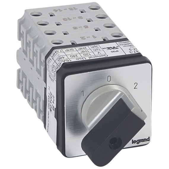 Фотография товара 'Legrand Переключатель на 2 направления PR 17 - 4П - 8 контактов 027438'