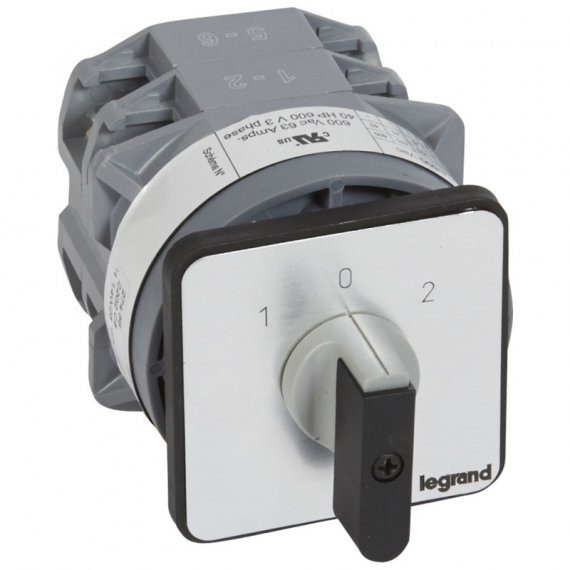 Фотография товара 'Legrand Переключатель на 2 направления PR 63 - 2П - 4 контакта 027456'