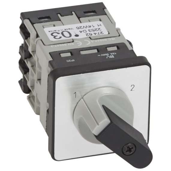 Фотография товара 'Legrand Переключатель на 2 направления PR 12 - 3П - 6 контактов 027462'