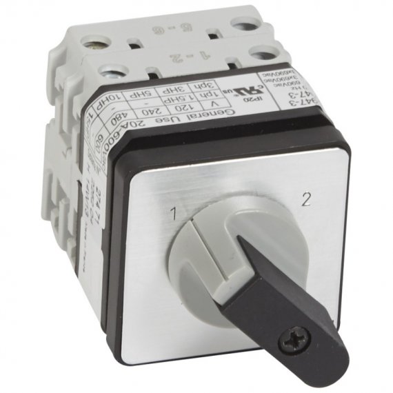 Фотография товара 'Legrand Переключатель на 2 направления PR 21 - 2П - 4 контакта 027471'