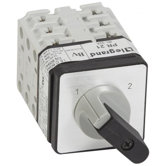 Фотография товара 'Legrand Переключатель на 2 направления PR 21 - 3П - 6 контактов 027472'