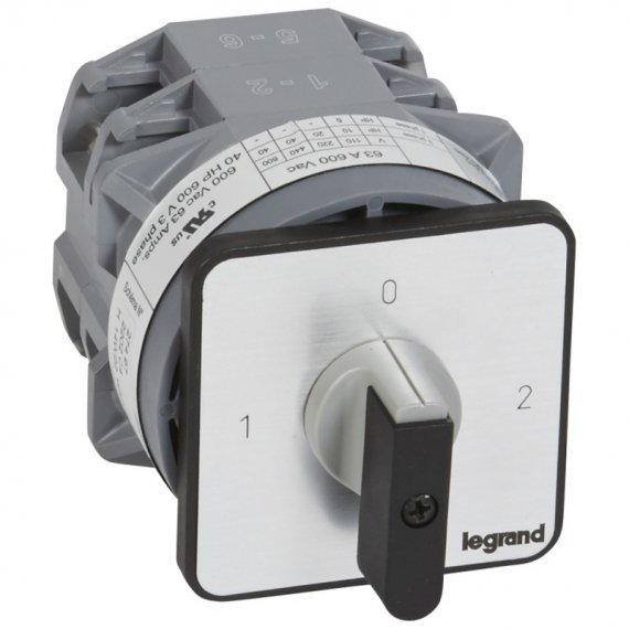 Фотография товара 'Legrand Переключатель на 2 направления PR 63 - 2П - 4 контакта 027497'