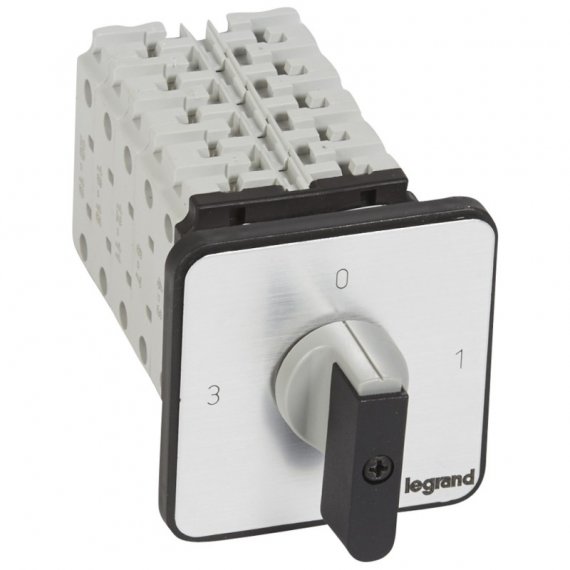 Фотография товара 'Legrand Трехпозиционный переключатель без положения 0 - PR 26 9 контактов 027505'
