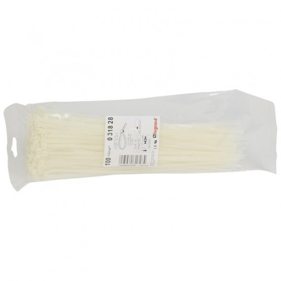 Фотография товара 'Legrand Монтажный хомут Colring - ширина 4,6 мм - длина 280 мм - пакет 100 штук 031828'