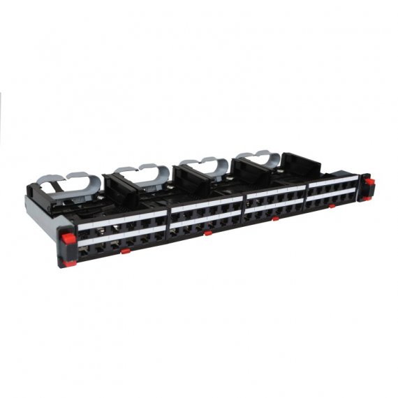 Фотография товара 'Legrand Патч-панель неукомплектованная высокой плотности 19 1U на 48 коннекторов 033793'