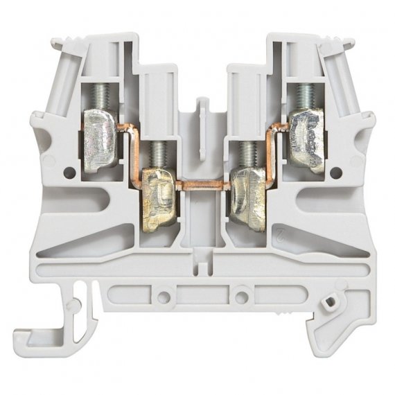 Фотография товара 'Legrand Винтовая клемма Viking 3 - однополюсная - 2 входа, 2 выхода - шаг 6 мм 037169'