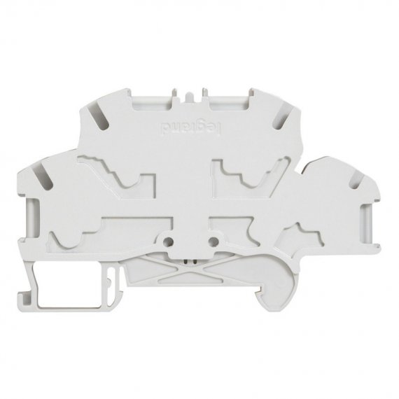 Фотография товара 'Legrand Пружинная клемма Viking 3 - двухполюсная - 4 проводника - шаг 5 мм 037267'