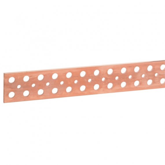 Фотография товара 'Legrand Плоская медная шина - 63x5 мм - до 800/700 A - длина 1750 мм 037441'