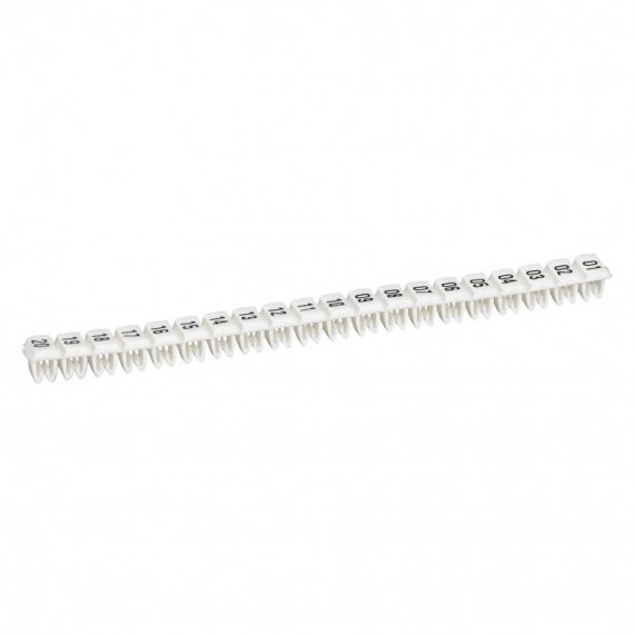 Фотография товара 'Legrand Маркер CAB 3 - для клемм и кабелей 0,5-1,5мм - цифры 21-40 038151'