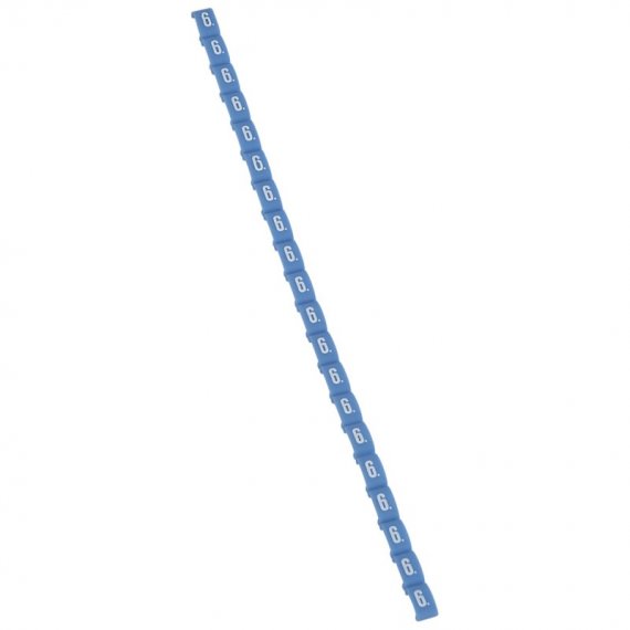 Фотография товара 'Legrand Маркер Duplix - цветовая международная кодировка - цифра 6 038406'