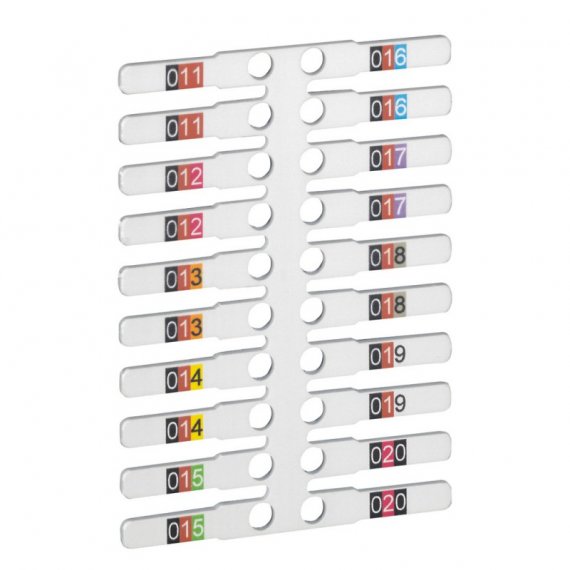 Фотография товара 'Legrand Заготовка этикеток Logicab 2 - для проводов - для держателя Memocab 4x12 мм 038710'