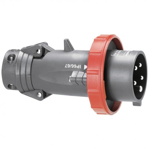 Фотография товара 'Legrand Прямая вилка Hypra - IP 66/67-55 - 3К+Н+3 - 16 А 051161'