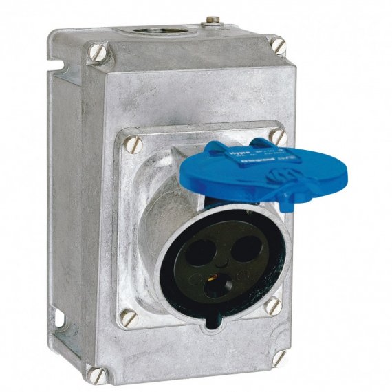 Фотография товара 'Legrand Встраиваемая розетка Hypra - IP 44 - 2К+З - 32 А 052732'