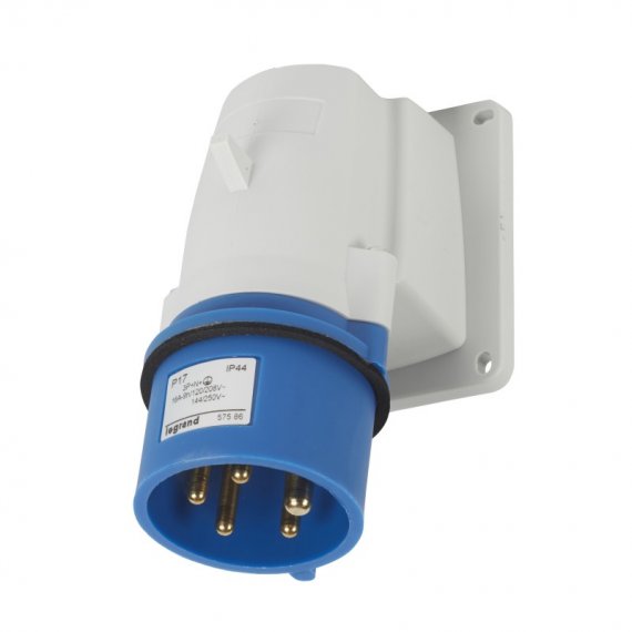 Фотография товара 'Legrand Накладная вилка - P17 Tempra Pro - IP 44 - 200/250 В~ - 16 A - 3К+Н+З 057586'
