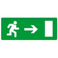 Фотография товара 'Legrand Информационная табличка - дверь на выход направо - 227х90 мм 060991'
