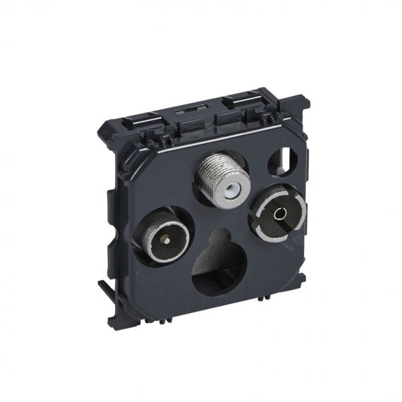 Фотография товара 'Legrand Celiane Розетка TV-R-SAT оконечная 10дБ 067379'