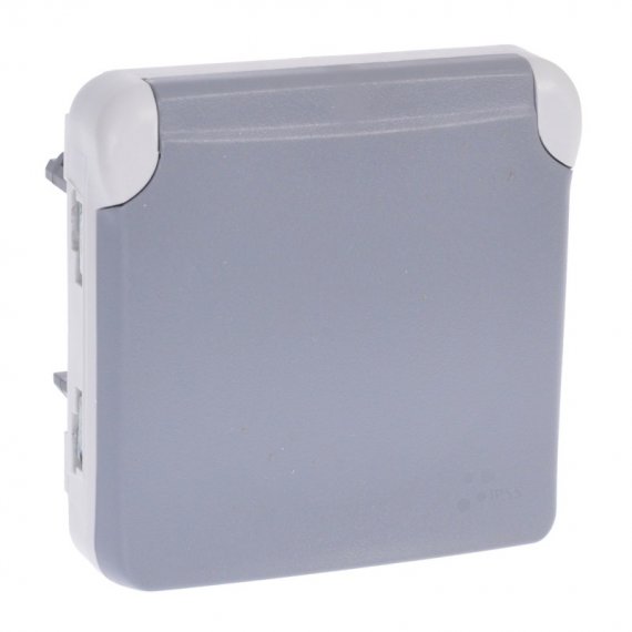 Фотография товара 'Legrand Розетка 2К+З - с защитой - с винтовыми зажимами - французский стандарт 069552'