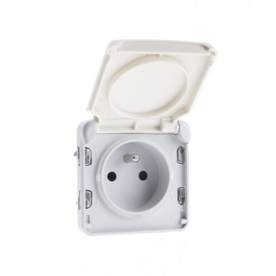 Фотография товара 'Legrand Розетка 2К+З - с защитой - с винтовыми зажимами - французский стандарт 069622'