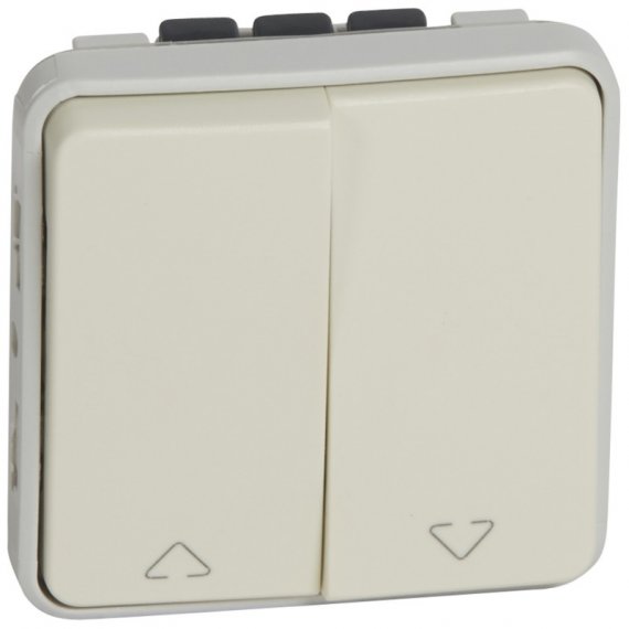 Фотография товара 'Legrand Двухклавишный переключатель для прямого управления приводами - Программа Plexo 069629'