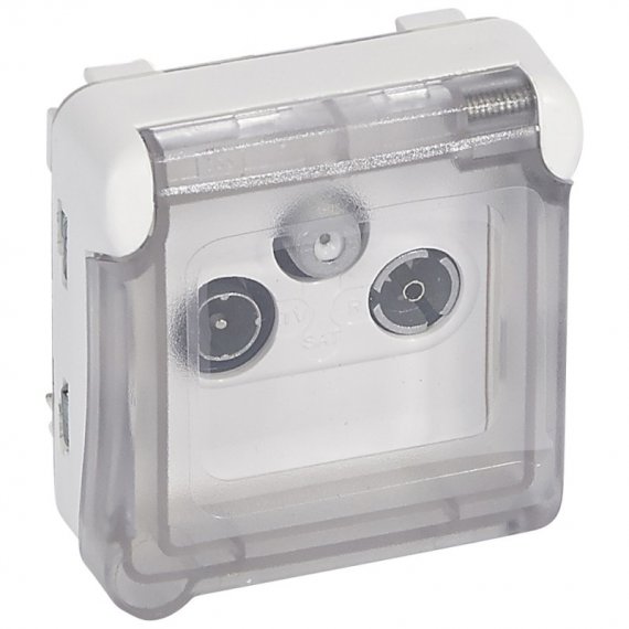 Фотография товара 'Legrand Телевизионная розетка ТВ-R-SAT Программа Plexo 070724'