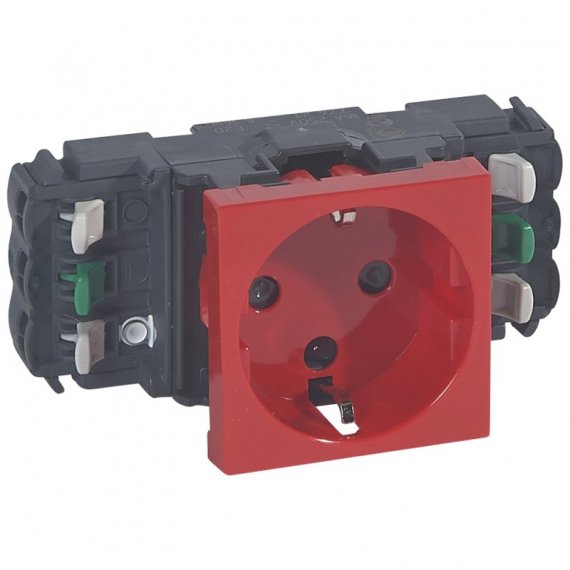 Фотография товара 'Legrand Розетка 2К+3 - Программа Mosaic - для установки в кабель-канале 077421'